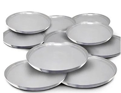 Formas Assadeiras em Alumínio 35cm - Kit com 3