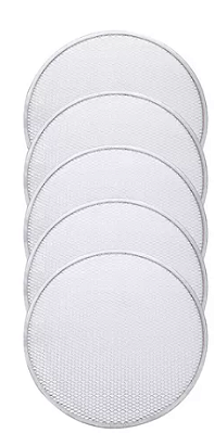 Kit 5 Telas de assar Pizza em alumínio 35cm