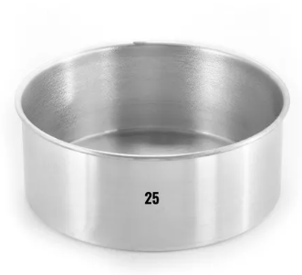 Forma Redonda 25x10cm Borda Alta