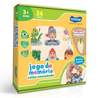 Jogo da memória Animais Divertidos 54 peças - Importados Lili