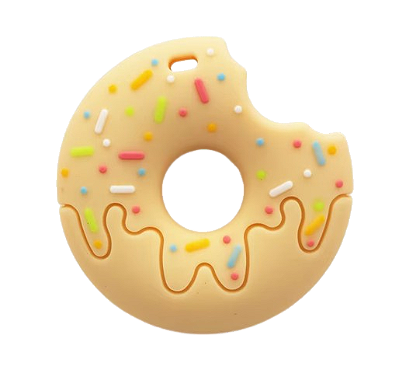 Colar Mordedor Sensorial - Rosquinha Amarela