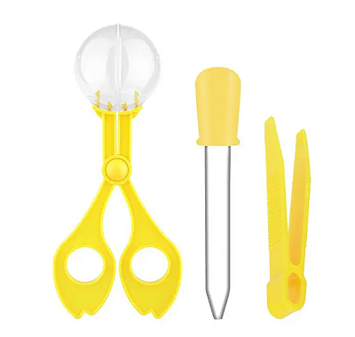 Kit Tesoura Bola, Conta-gotas e Pinça