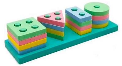 Encaixe Formas e Cores (17 peças)