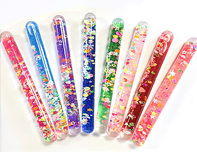 Bastão Sensorial com Glitter