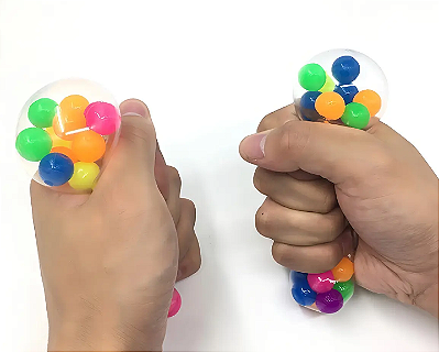Bola Sensorial Antiestresse com Bolinhas Coloridas