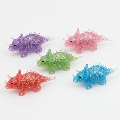 Dino Squishy Gel Sensorial com Glitter