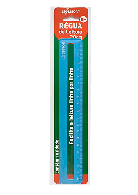 Régua de Leitura Azul