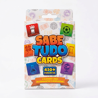 Sabe Tudo Cards – Jogo de Perguntas e Respostas | 450+ Perguntas