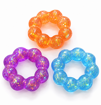 Pulseira Sensorial de Gel com Glitter