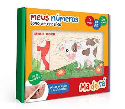Meus Números – Jogo de Encaixe em Madeira