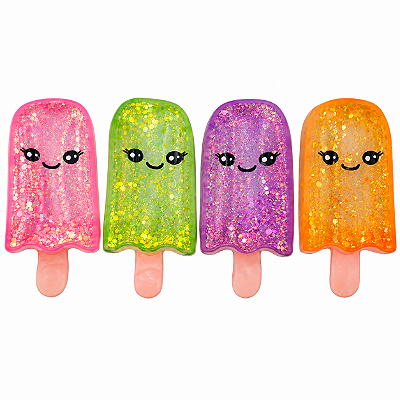 Squishy Picolé Gigante com Glitter – 14 cm