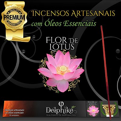 Incenso Artesanal Delphiké - Flor de Lótus 10 unidades