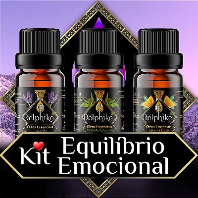 Kit Equilíbrio Emocional ❤️🛒 3x OEs Delphiké (Eucalipto - Lavanda - Laranja)