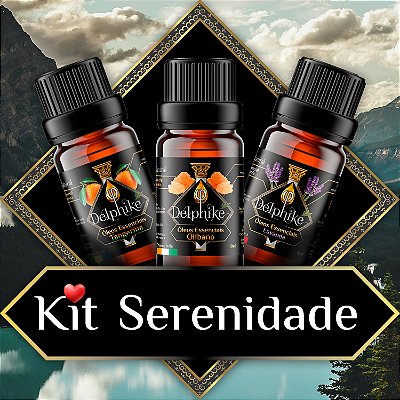 Kit Serenidade ❤️🛒 3x OEs Delphiké (Lavanda - Olíbano - Tangerina)