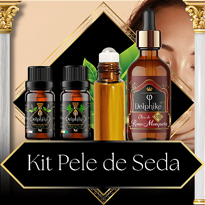 Kit Pele de Seda❤️🛒 2x OEs Delphiké + Sérum de Rosa Mosqueta + 1 Frasco Roll-on