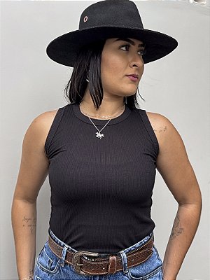 Regata Canelada Preta