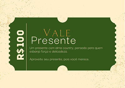 Vale Presente - R$ 100,00