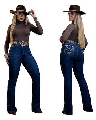 Calça Jeans Básica Fleare Cintura Alta