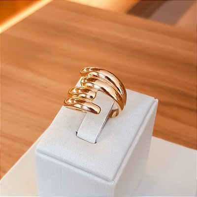 Anel design orgânico fileiras