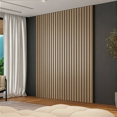 Painel Decorativo Ripado Smart 160x240cm 100% MDF Moderno