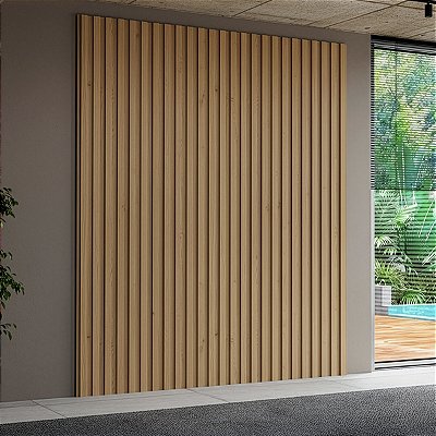 Painel Decorativo Ripado Smart 200x240cm 100% MDF Moderno