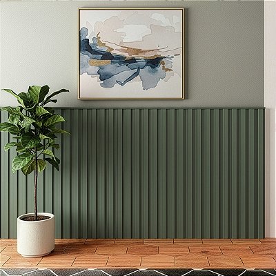 Painel Decorativo Ripado Smart 120x120cm 100% MDF Moderno