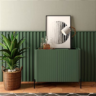 Painel Decorativo Ripado Smart 280x120cm 100% MDF Moderno
