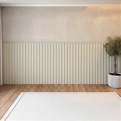 Painel Decorativo Ripado Smart 360x120cm 100% MDF Moderno