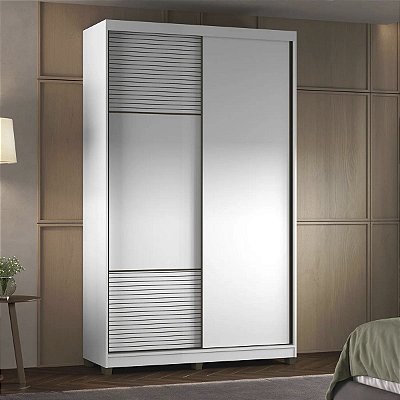 Guarda Roupa Picasso 100% MDF 140,5x235cm 2 Portas