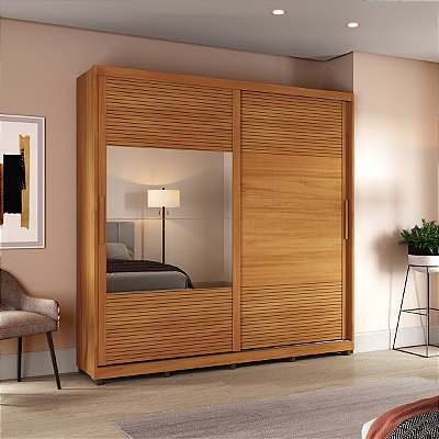 Guarda Roupa Malthus em 100% MDF 237x235cm 2 Portas