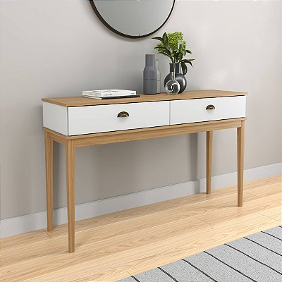 Aparador Estilo Colonial 136cm com 2 Gavetas Puxador Concha Metalico