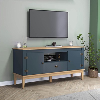Rack Colonial para TV até 60 Polegadas 135cm 2 Portas e 1 Gaveta