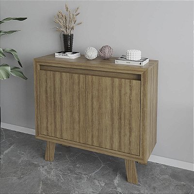 Balcão para Escritório Home Office 90cm com 2 Portas