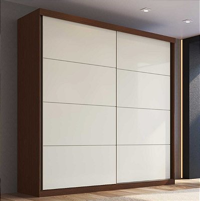 Guarda Roupa Prime em 100% MDF 219x230cm com 2 Portas de Correr