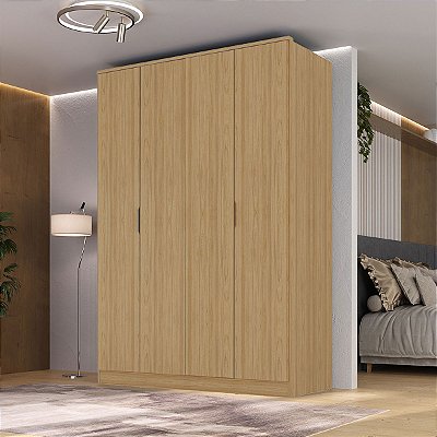 Guarda Roupa Ravi em MDF 160,5x232,2cm 4 Portas 2 Gavetas