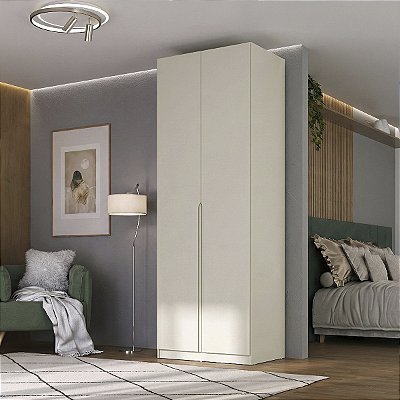 Guarda Roupa Modular Bend em MDF 87,5x240cm 2 Portas 3 Gavetas