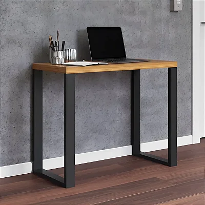 Mesa Escrivaninha para Escritório Estilo Industrial 89,5cm 100 MDF