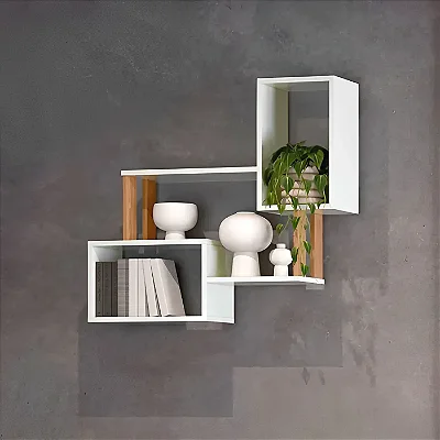 Nicho Estilo Industrial para Livros 89,5cm 100% MDF