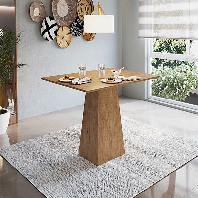 Mesa de Jantar Cairo 120x90cm Freijó 100% MDF 4 Lugares