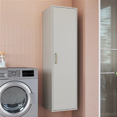 Armário Área de Serviço Assis 39,8cm com Porta 5 Prateleiras
