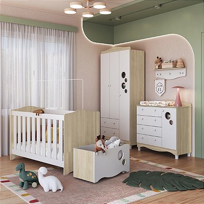 Conjunto Quarto Infantil Completo 5 peças Linha Encanto com Colchão