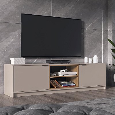 Rack Moderno para TV Até 60 Polegadas 180cm 2 Portas e 2 Nichos