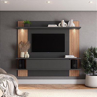 Painel para TV Até 60 Polegadas 200x180cm com Porta e Led