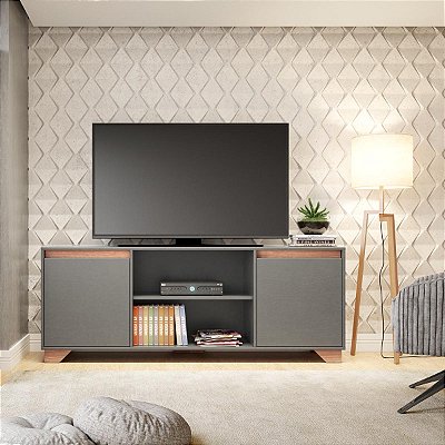Rack para TV Até 50 Polegadas 160cm Benevello 2 Portas com Pés