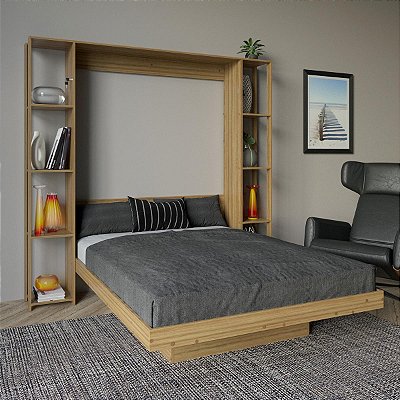 Cama Articulada de Casal 8 Prateleiras e 2 Nichos 209,9x198,5cm