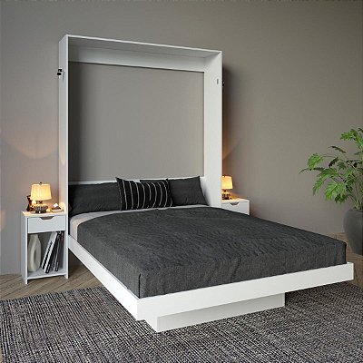 Cama Articulada Casal com Mesas de Cabeceira 209,9x198cm