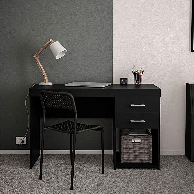 Mesa Escrivaninha Malta Escritório/Home Office 120x75,5cm 2 Gavetas