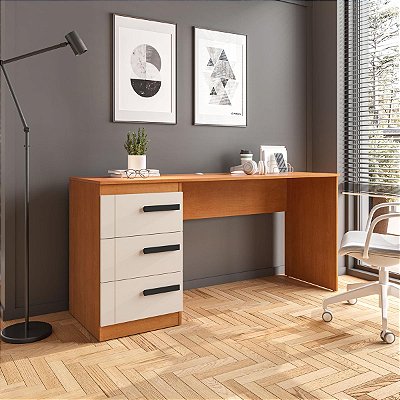 Mesa Escrivaninha Lisboa Escritório/Home Office 163x77cm 3 Gavetas