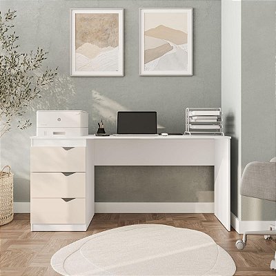 Mesa Escrivaninha Porto Escritório/Home Office 163x77cm 3 Gavetas