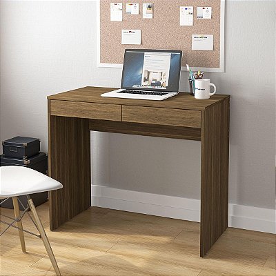 Mesa Escrivaninha Tijuca Escritório/Home Office 90x75,5cm 2 Gavetas